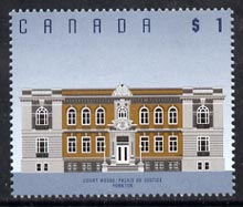 Canada 1991-96 Court House $1 P13.5 x 13 unmounted mint SG1479a, stamps on , stamps on  stamps on legal, stamps on  stamps on  law , stamps on  stamps on architecture