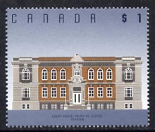 Canada 1991-96 Court House $1 P14.5 x 14 unmounted mint SG1479, stamps on legal, stamps on  law , stamps on architecture