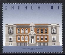 Canada 1991-96 Court House $1 P14.5 x 14 unmounted mint SG1479, stamps on legal, stamps on  law , stamps on architecture