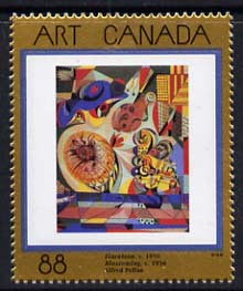 Canada 1995 Canadian Art - 8th series - Floraison 88c unmounted mint, SG 1539, stamps on arts