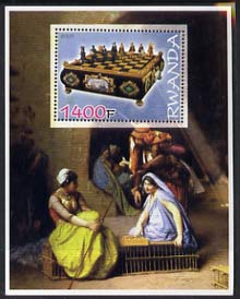 Rwanda 2005 Chess perf m/sheet #02 unmounted mint, stamps on chess