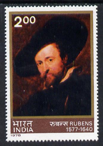 India 1978 Rubens (Self Portrait) unmounted mint SG 886, stamps on arts  personalities, stamps on renaissance