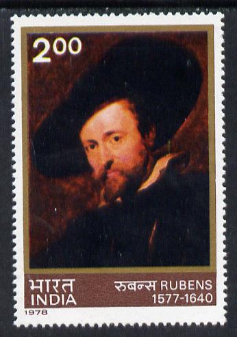 India 1978 Rubens (Self Portrait) unmounted mint SG 886, stamps on , stamps on  stamps on arts  personalities, stamps on  stamps on renaissance