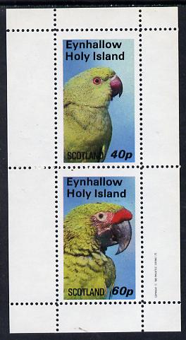 Eynhallow 1982 Parrots #03 perf set of 2 values (40p & 60p) unmounted mint, stamps on , stamps on  stamps on birds  parrots