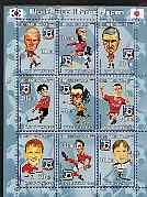 Kyrgyzstan 2001 Football - World Cup Korea Japan #3 perf sheetlet containing 9 values unmounted mint, stamps on , stamps on  stamps on football, stamps on  stamps on sport