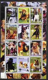 Kosova 2000 Europa - Dogs perf sheetlet containing set of 12 values each with Scout Logo unmounted mint , stamps on , stamps on  stamps on europa, stamps on  stamps on dogs, stamps on  stamps on scouts