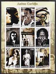 Benin 2002 Photographic Art by Anton Corbijn imperf sheet containing 9 values, unmounted mint, stamps on , stamps on  stamps on arts, stamps on  stamps on women, stamps on  stamps on nudes, stamps on  stamps on 