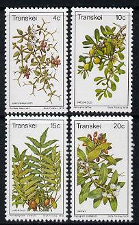 Transkei 1978 Edible Wild Fruits set of 4 unmounted mint, SG 41-44, stamps on , stamps on  stamps on fruit