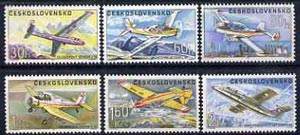 Czechoslovakia 1967 Czech Aircraft set of 6 unmounted mint, SG1706-11, stamps on aviation