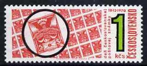 Czechoslovakia 1970 Stamp Day 1k unmounted mint, SG1929, stamps on stamp on stamp, stamps on stamponstamp