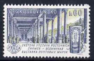 Czechoslovakia 1961 Karlovy Vary spa 60h unmounted mint from 'Praga 62' International Stamp Ex set, SG1253