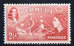 Bermuda 1953-62 Sir George Summers & 'Sea Venture'  2.5d unmounted mint, SG 139, stamps on , stamps on  stamps on ships