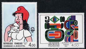 France 1983 Philatelic Creations set of 2  unmounted mint, SG2578-79, stamps on , stamps on  stamps on arts, stamps on  stamps on 