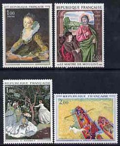 France 1972 French Art set of 4 unmounted mint, SG1944-47, stamps on , stamps on  stamps on arts, stamps on  stamps on monet