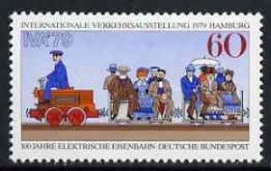 Germany - West 1979 International Transport Exhibition unmounted mint, SG1895, stamps on railways