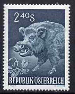 Austria 1959 Wild Boar 2s 40 green unmounted mint, from Int Hunting Congress set,  SG1340