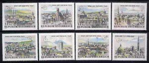 Austria 1964 WIPA Stamp Exhibition (1st issue) Views of Vienna set unmounted mint, SG1428-35, stamps on stamp exhibitions