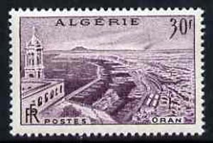 Algeria 1956 Town View 30f from set of 2 unmounted mint, SG 369*, stamps on , stamps on  stamps on architecture, stamps on  stamps on tourism