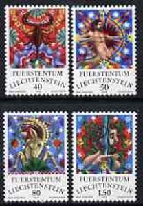 Liechtenstein 1977 Signs of the Zodiac (3rd series) - Scorpio, Sagittarius, Capricorn & Aquarius - unmounted mint SG710-13, stamps on astrology, stamps on zodiac, stamps on zodiacs