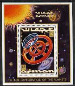 Ajman 2000? Future Exploration of the Planets perf m/sheet (12r) unmounted mint , stamps on space, stamps on 