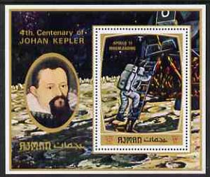 Ajman 2000? 4th Centenary of Johan Keplar of the Planets perf m/sheet (12r) unmounted mint , stamps on space, stamps on 