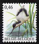Belgium 2002-09 Birds #5 Avocet 0.46 Euro unmounted mint SG 3701c, stamps on birds    