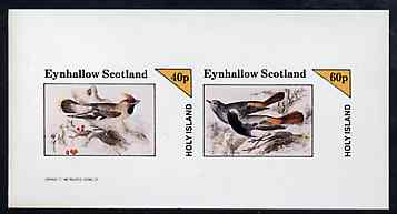 Eynhallow 1982 Birds #42 imperf sheetlet containing set of 2 values unmounted mint, stamps on , stamps on  stamps on birds, stamps on  stamps on 