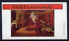 Staffa 1982 Regency England #2 (The Club) imperf souvenir sheet (£1 value) unmounted mint, stamps on social history, stamps on 