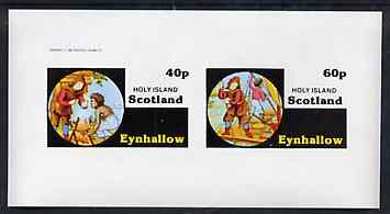 Eynhallow 1982 Fairy Tales (Robinson Crusoe) imperf set of 2 values unmounted mint, stamps on , stamps on  stamps on fairy tales, stamps on  stamps on literature  , stamps on  stamps on scots, stamps on  stamps on scotland