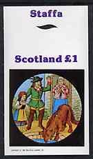 Staffa 1982 Fairy Tales (Little Red Riding Hood) imperf souvenir sheet (£1 value) unmounted mint, stamps on fairy tales, stamps on literature