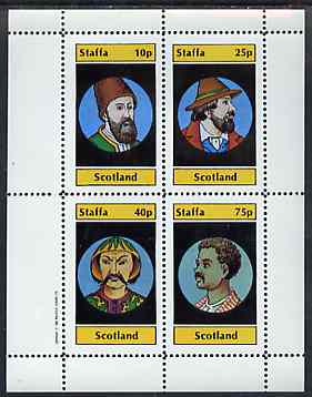 Staffa 1982 People of the World perf set of 4 values unmounted mint, stamps on , stamps on  stamps on fashion, stamps on  stamps on headdresses, stamps on  stamps on costumes, stamps on  stamps on cultures, stamps on  stamps on hats