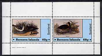 Bernera 1982 Birds #34 perf set of 2 values unmounted mint, stamps on , stamps on  stamps on birds