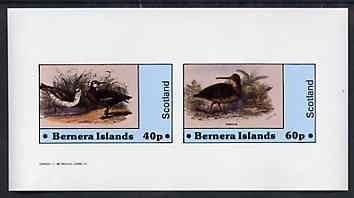 Bernera 1982 Birds #34 imperf set of 2 values unmounted mint, stamps on , stamps on  stamps on birds