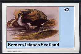 Bernera 1982 Birds #34 imperf deluxe sheet (£2 value) unmounted mint, stamps on birds
