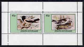 Staffa 1982 Birds #76 perf set of 2 values unmounted mint, stamps on birds