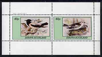 Staffa 1982 Birds #76 perf set of 2 values unmounted mint, stamps on birds