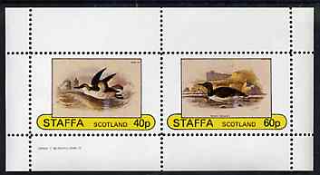 Staffa 1982 Birds #77 perf set of 2 values unmounted mint, stamps on , stamps on  stamps on birds