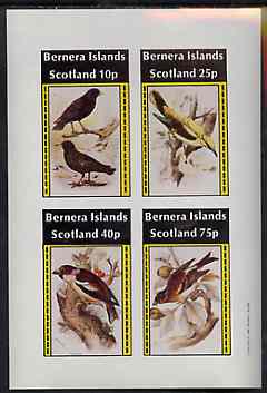 Bernera 1981 Birds #35 imperf set of 4 values unmounted mint, stamps on birds