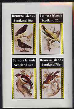 Bernera 1981 Birds #35 imperf set of 4 values unmounted mint, stamps on , stamps on  stamps on birds