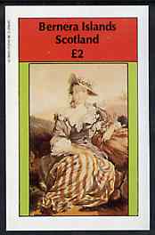 Bernera 1982 Women's Costumes imperf deluxe sheet (£2 value) unmounted mint, stamps on women, stamps on costumes, stamps on fashion