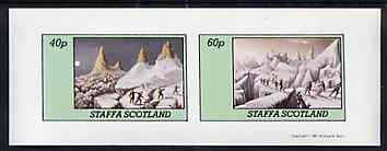 Staffa 1981 Mountaineering imperf set of 2 values unmounted mint, stamps on , stamps on  stamps on mountaineering, stamps on  stamps on mountains, stamps on  stamps on climbing