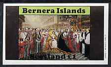 Bernera 1982 Life & Times of Queen Victoria (Coronation) imperf souvenir sheet (£1 value) unmounted mint, stamps on royalty