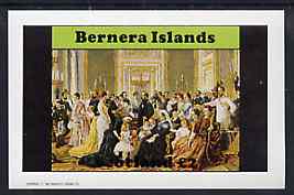Bernera 1982 Life & Times of Queen Victoria (Family Group) imperf deluxe sheet (£2 value) unmounted mint, stamps on royalty