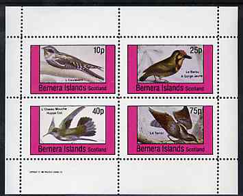 Bernera 1981 Birds #36 perf set of 4 values unmounted mint, stamps on , stamps on  stamps on birds, stamps on  stamps on humming birds, stamps on  stamps on , stamps on  stamps on hummingbirds