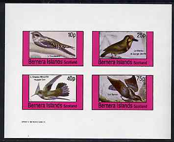 Bernera 1981 Birds #36 imperf set of 4 values unmounted mint, stamps on , stamps on  stamps on birds, stamps on  stamps on humming birds, stamps on  stamps on , stamps on  stamps on hummingbirds