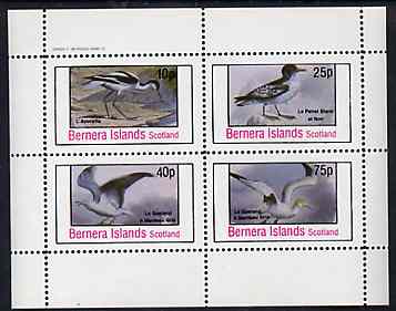 Bernera 1981 Birds #37 perf set of 4 values unmounted mint, stamps on birds