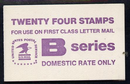 United States 1981 Eagle $4 booklet (SB108) B series containing 3 x SG 1844a panes, stamps on , stamps on  stamps on birds, stamps on  stamps on birds of prey