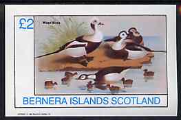 Bernera 1982 Birds #41 imperf deluxe sheet (£2 value) unmounted mint, stamps on birds