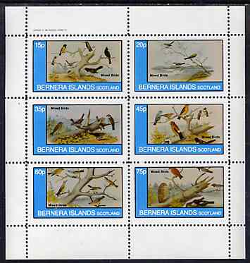 Bernera 1982 Birds #42 perf set of 6 values unmounted mint, stamps on , stamps on  stamps on birds