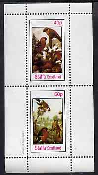 Staffa 1982 Birds #81 perf set of 2 values unmounted mint, stamps on , stamps on  stamps on birds